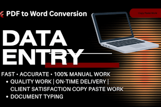 do professional typing and document conversion