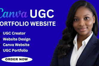 design canva ugc portfolio website create high converting canva ugc portfolio
