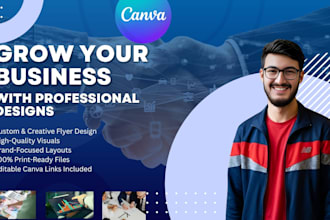 design professional business flyers editable canva templates