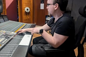audio editing or music mixing and mastering