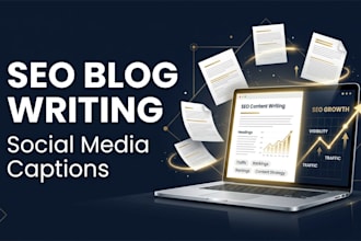 write SEO blog posts and social media captions for your business