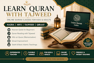 teach quran and tajweed to kids