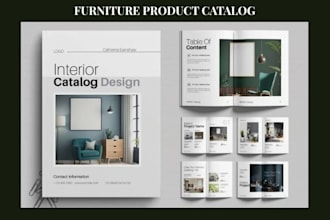 design update furniture product catalog wholesale and retail brochure lookbook