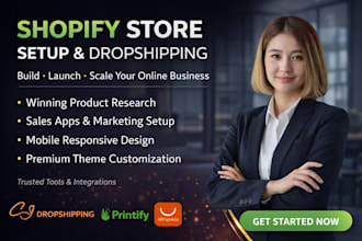 set up shopify droshipping store