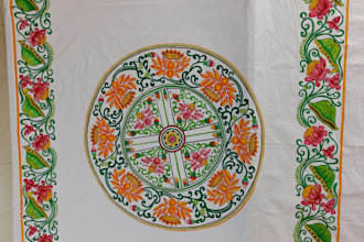 draw a custom handmade mandala art painting for wall decor