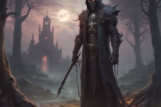draw realistic fantasy horror character illustration
