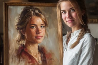 paint a real oil portrait