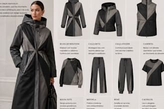 design brand product catalog lookbook for fashion clothing apparel wholesaler