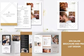 design fashion product catalog beauty salon price list brochure magazine style