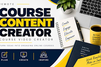 be remote course content creator, course video creator