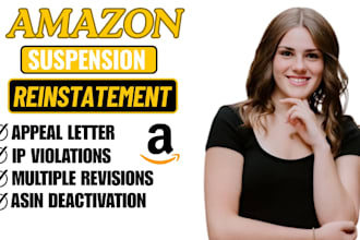 do amazon suspension poa and appeal letter for section 3 reinstatement
