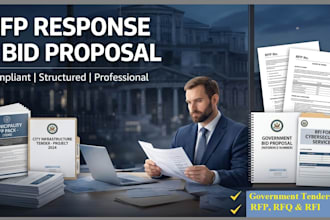 write rfp response, bid proposal and government tender with compliance