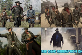 develop you a professional red dead redemption website for your game server
