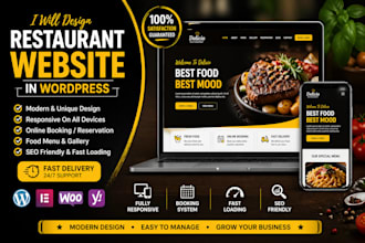 design restaurant website in wordpress