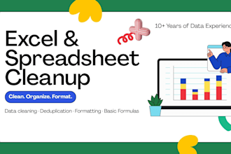 organize, clean, and format your spreadsheet
