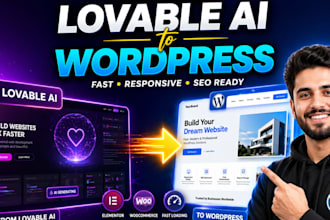convert  lovable ai website to wordpress website