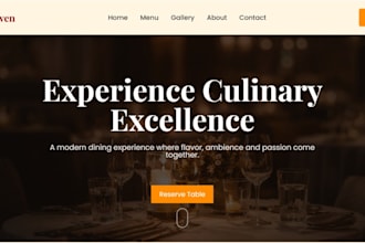 create a restaurant website with table booking feature