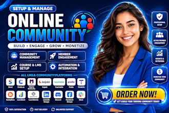 setup skool, skool community, skool online course and skool community manager