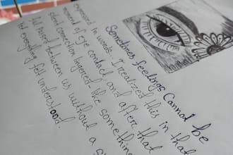 create aesthetic art and neat handwriting in bangla and english
