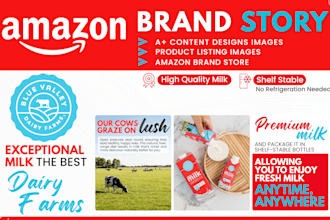 develop amazon brand story and amazon brand store for your products