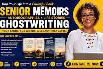 write autobiography, memoir, life story, history book, personal book publishing