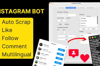 takedown instagram mass reporting bot,ig banning bot,auto commenting bot, python