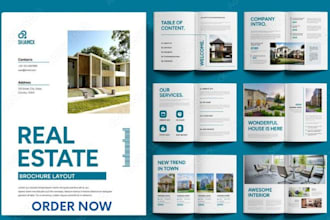 design residential real estate property listing marketing seller home brochure