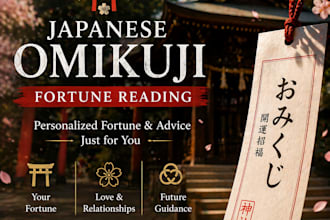 personalized japanese omikuji fortune reading