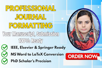 format your research paper according to any journal guidelines