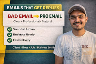 rewrite your emails to sound professional and clear