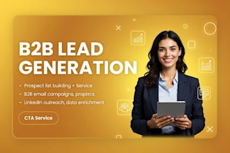 do targeted b2b lead generation, linkedin leads, prospect email list building