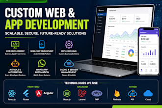 build custom websites and full stack apps