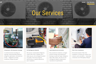 design and build a modern responsive website