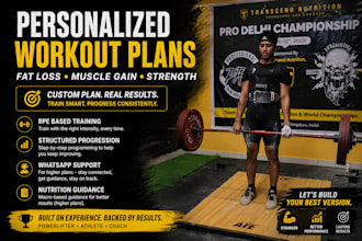 create a personalized workout plan for you