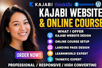 kajabi website learnworld elearinig online course ppt training video kajabi