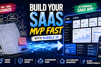 build your bubble io sass mvp web app ai startup expert bubble io developer