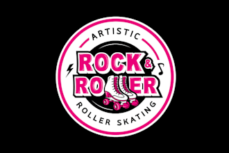 make artistic roller skate new logo for t shirt and gadgets