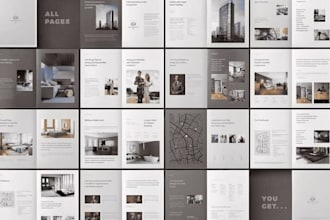 design commercial luxury residential real estate buyer or seller guide brochure