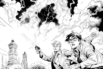 do comics book pages, storyboards, illustrations