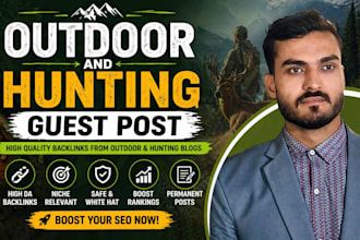 do link building on outdoor hunting blogs with high da high dr