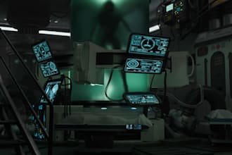 design 3d environment and props