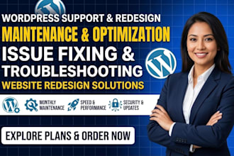 do wordpress maintenance fix wordpress issues wordpress website redesign