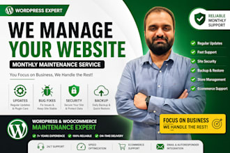do wordpress monthly maintenance fix issues and manage ecommerce store