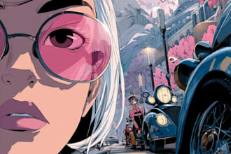 create your dream comic book illustrations and cover