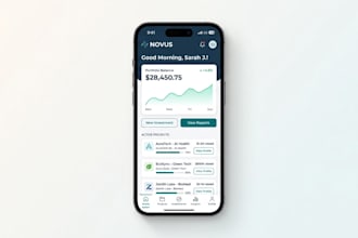 design elegant mobile UI UX for startups