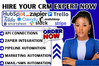 hubspot wordpress trello tilda calendly slack mailchimp stripe smartsheet zapier