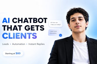 build ai chatbot for website automation and customer support