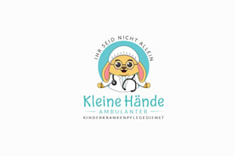 do fancy logo for my childcare home service for ill children