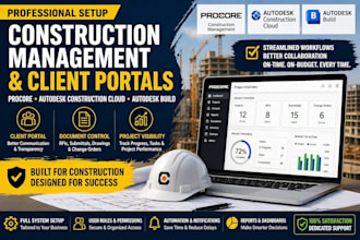 setup procore and autodesk construction cloud system client portal workflow