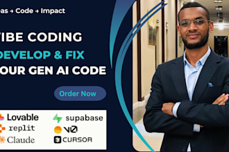develop or fix apps in vibe coding replit, lovable, v0, or base44